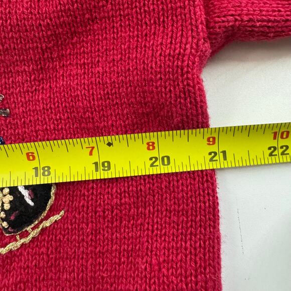 Tiara Women's Red Holiday Cardigan Sweater - Picture 4 of 6